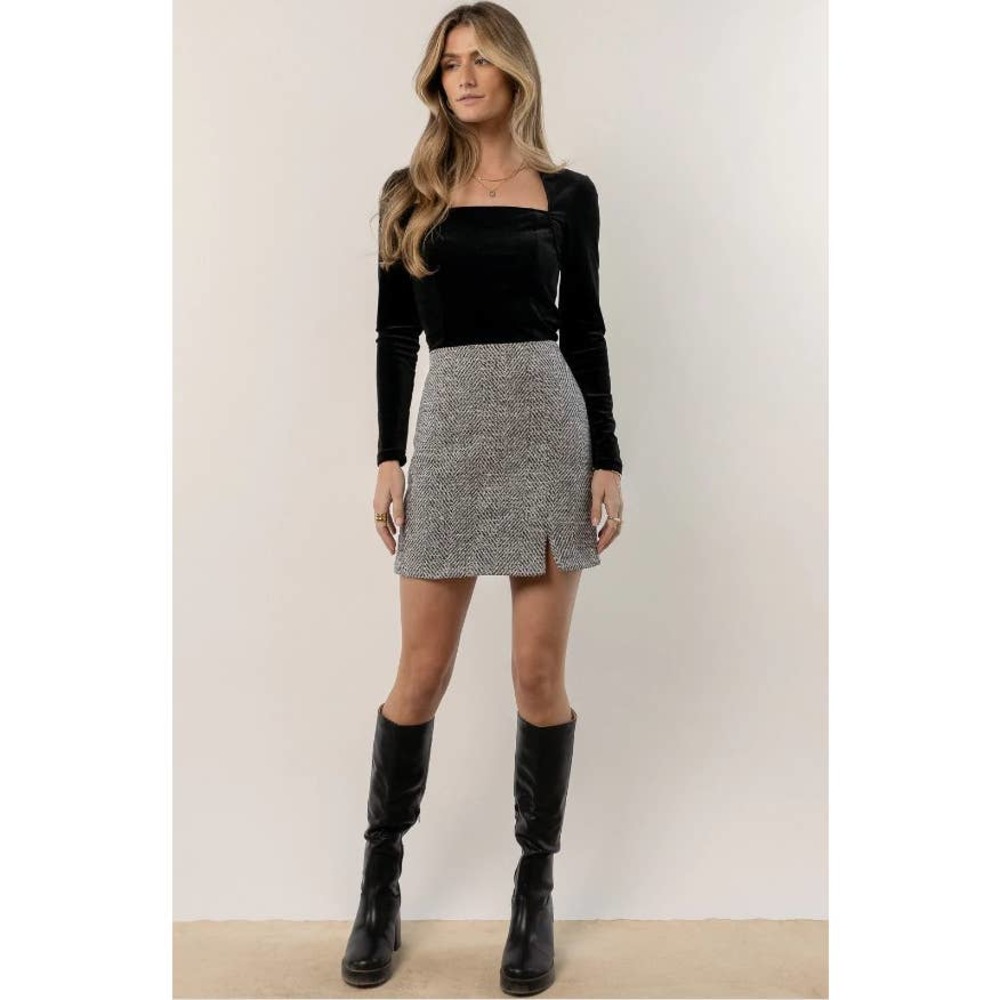 Vero Moda Isolde Velour Crop Top XS New